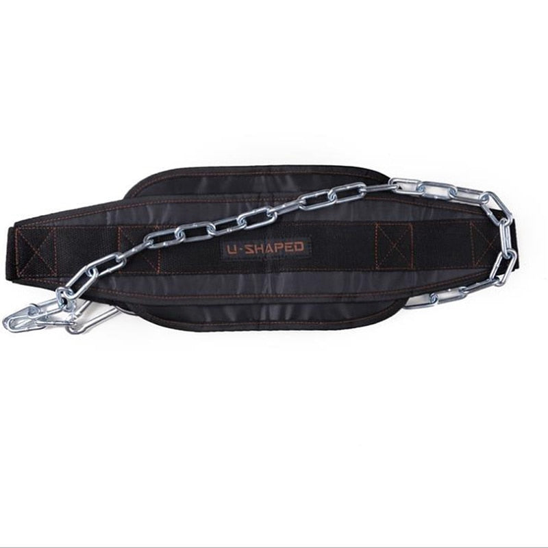 WEIGHT LIFTING BELT WITH CHAIN